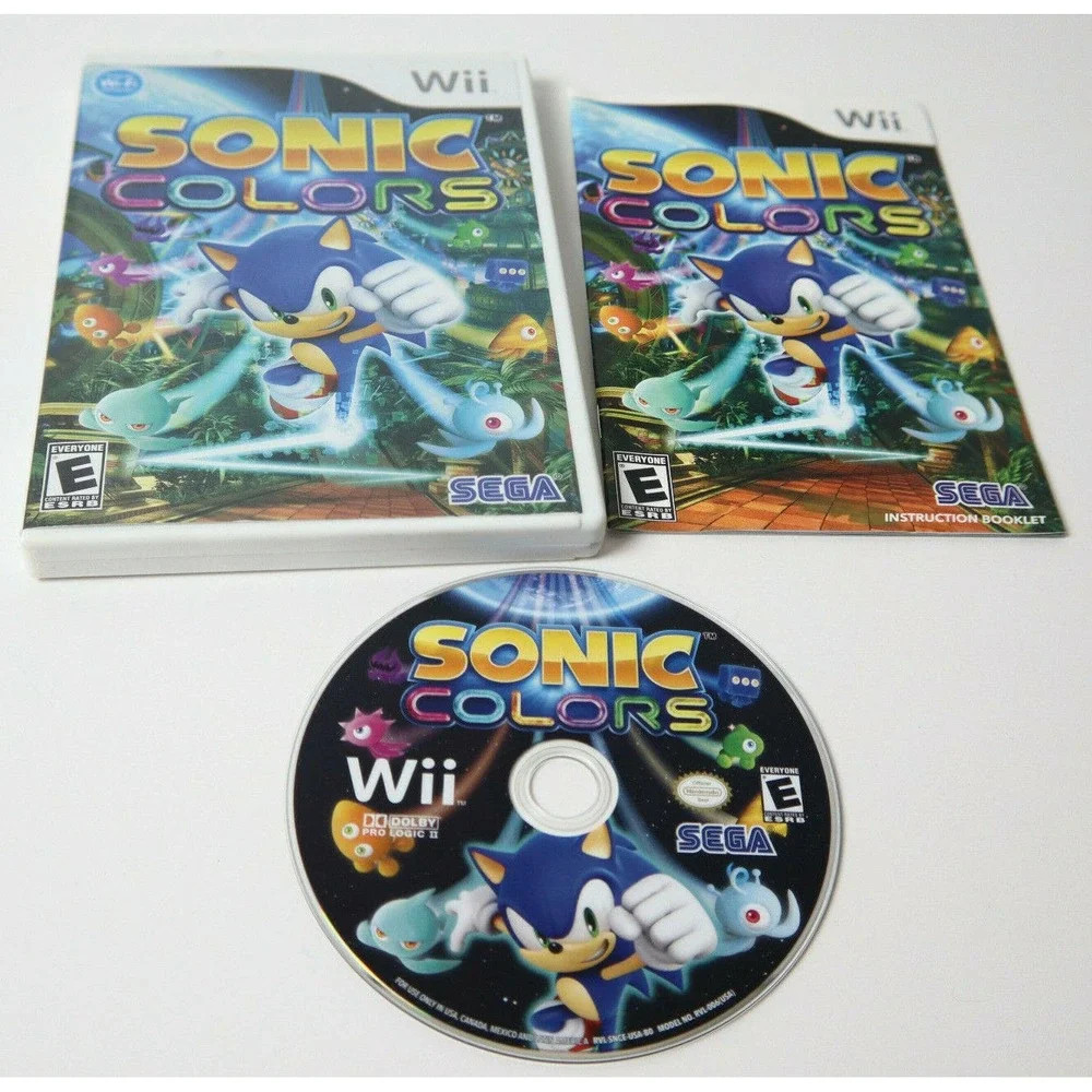 SONIC COLORS CIB COMPLETE IN BOX‎ NINTENDO WII GAME